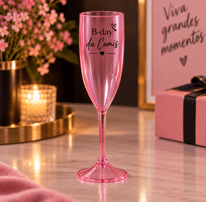 Taça de Champanhe Acrílico